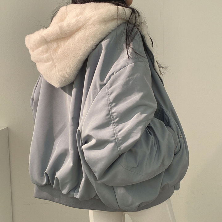 Perpetua reversible hooded fleece jacket – image 2