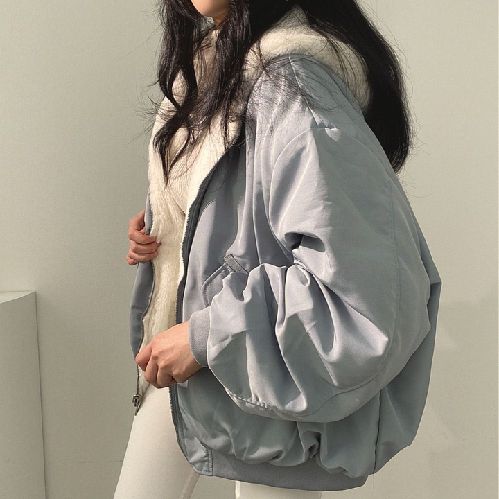 Perpetua reversible hooded fleece jacket – image 4