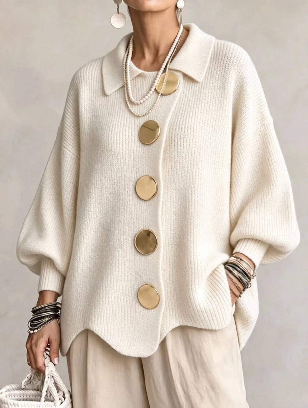 Genevieve oversized button front cardigan – image 13