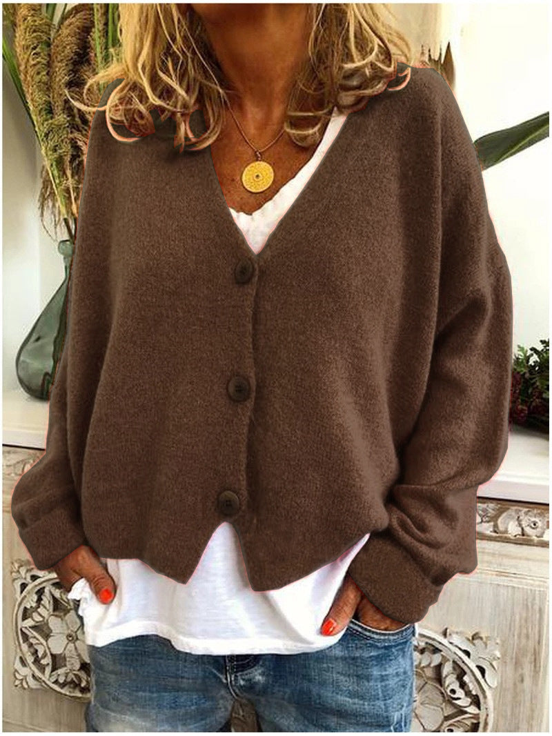 Brooke oversized V neck cardigan – image 15
