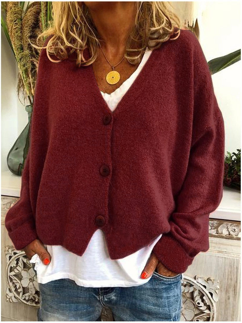 Brooke oversized V neck cardigan – image 11