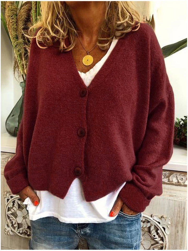 Brooke oversized V neck cardigan – image 11