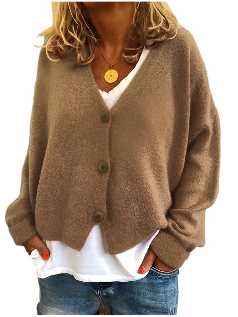 Brooke oversized V neck cardigan – image 12