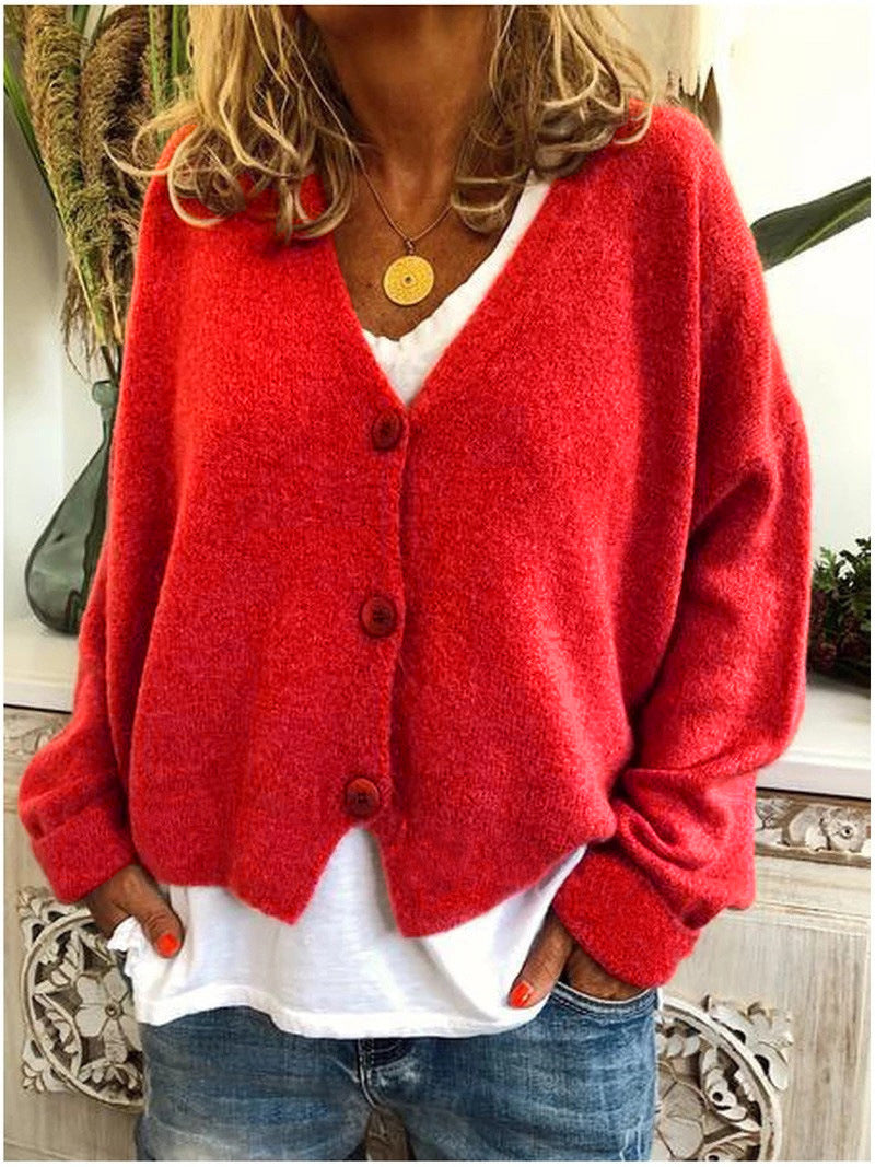 Brooke oversized V neck cardigan – image 13