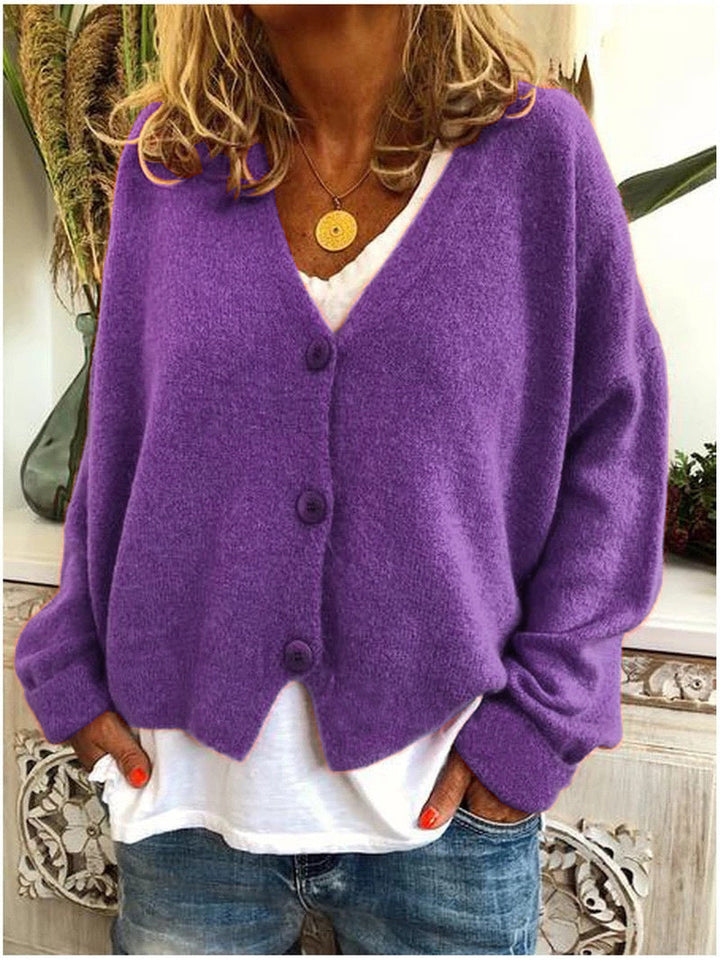 Brooke oversized V neck cardigan – image 8