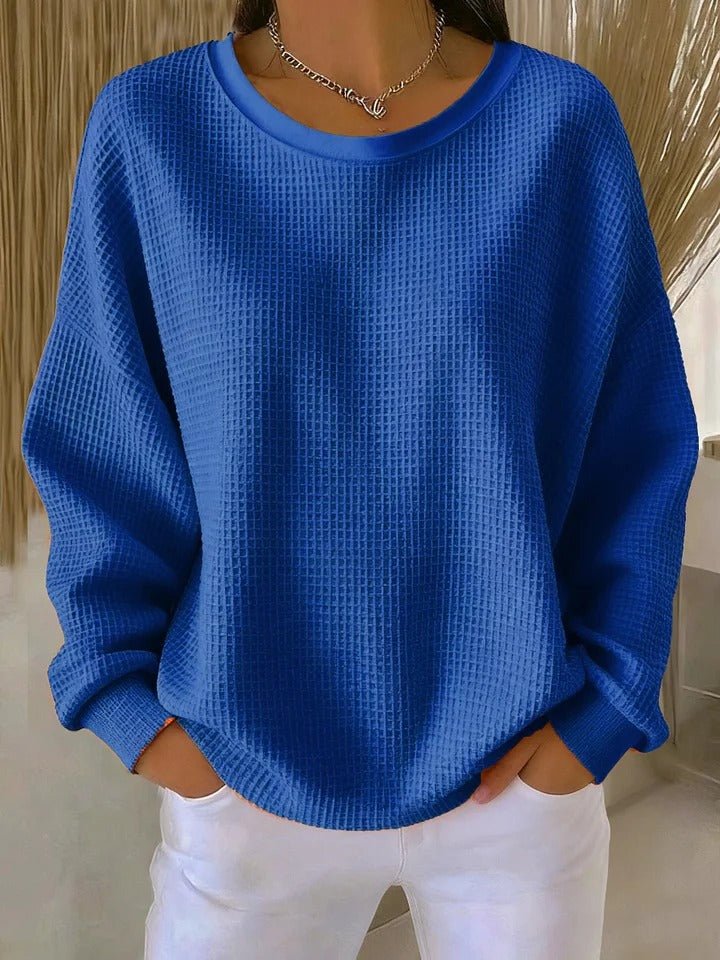 Daniela relaxed waffle knit sweater – image 5