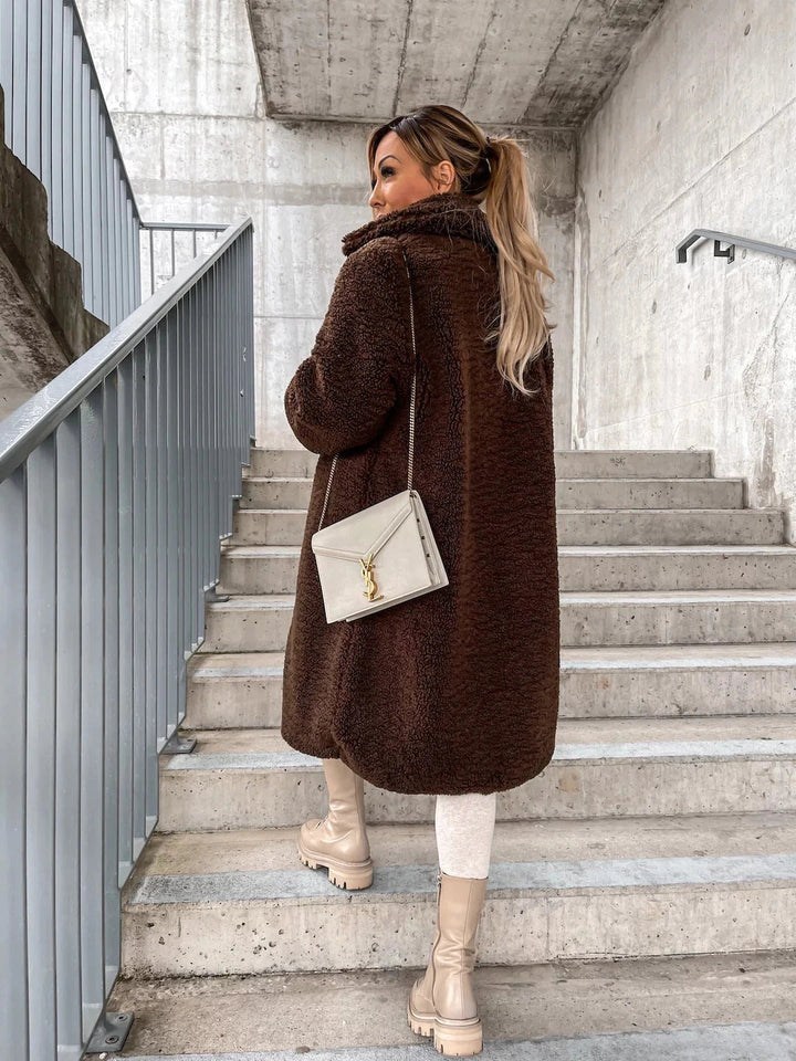 Nova long button front winter coat – image 6