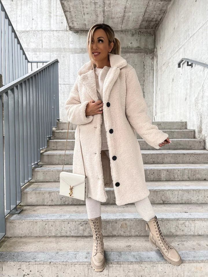 Nova long button front winter coat – image 8