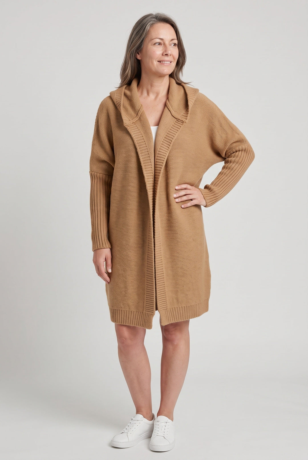 Frances longline open front cardigan – image 8