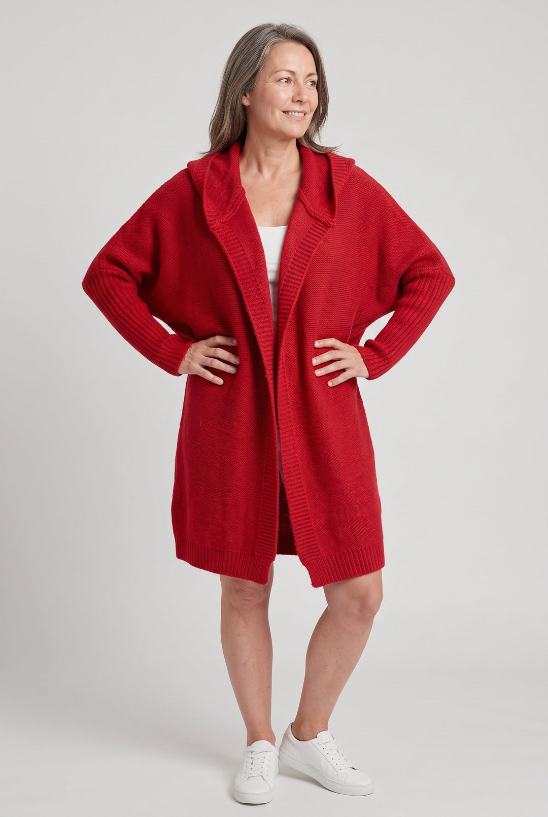 Frances longline open front cardigan – image 5