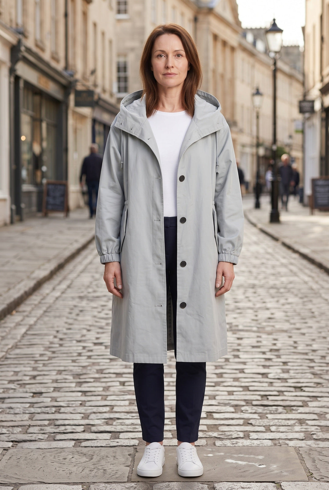 Jordan oversized hood longline rain coat – image 3