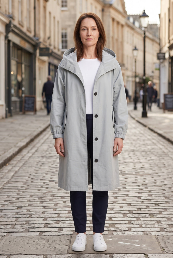 Jordan oversized hood longline rain coat – image 3