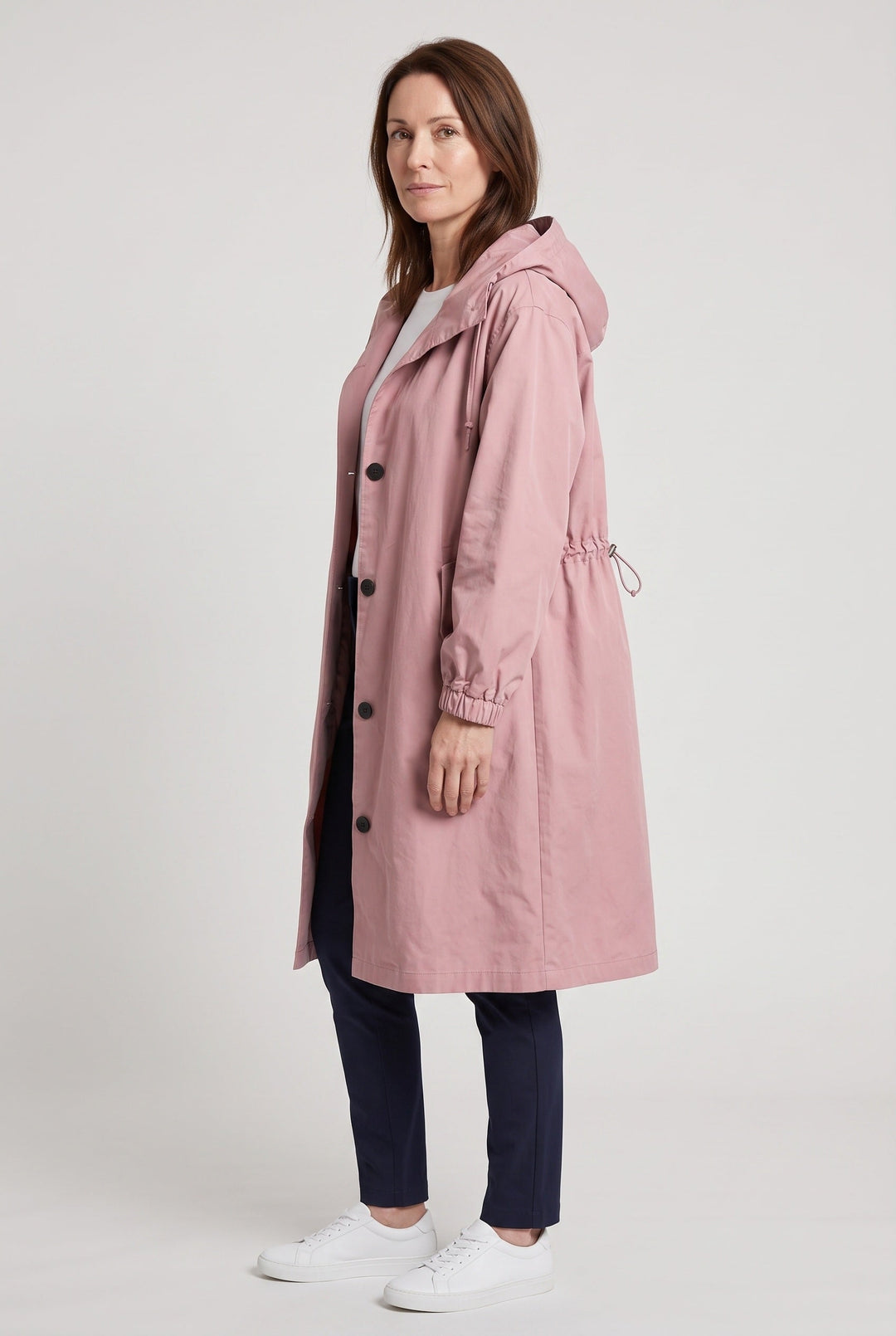 Jordan oversized hood longline rain coat – image 10