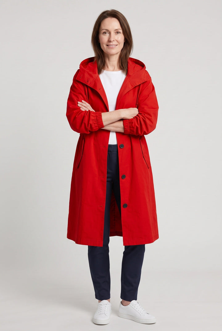 Jordan oversized hood longline rain coat – image 8