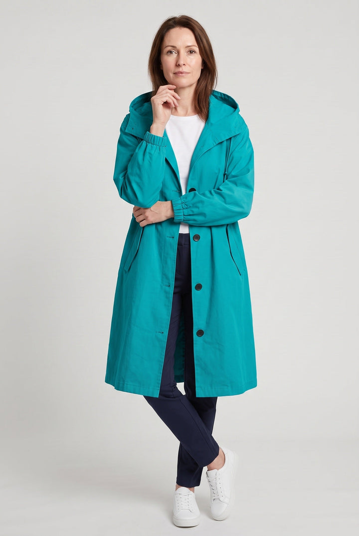 Jordan oversized hood longline rain coat – image 9