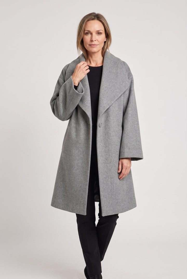 Aubrey oversized shawl collar coat – image 5