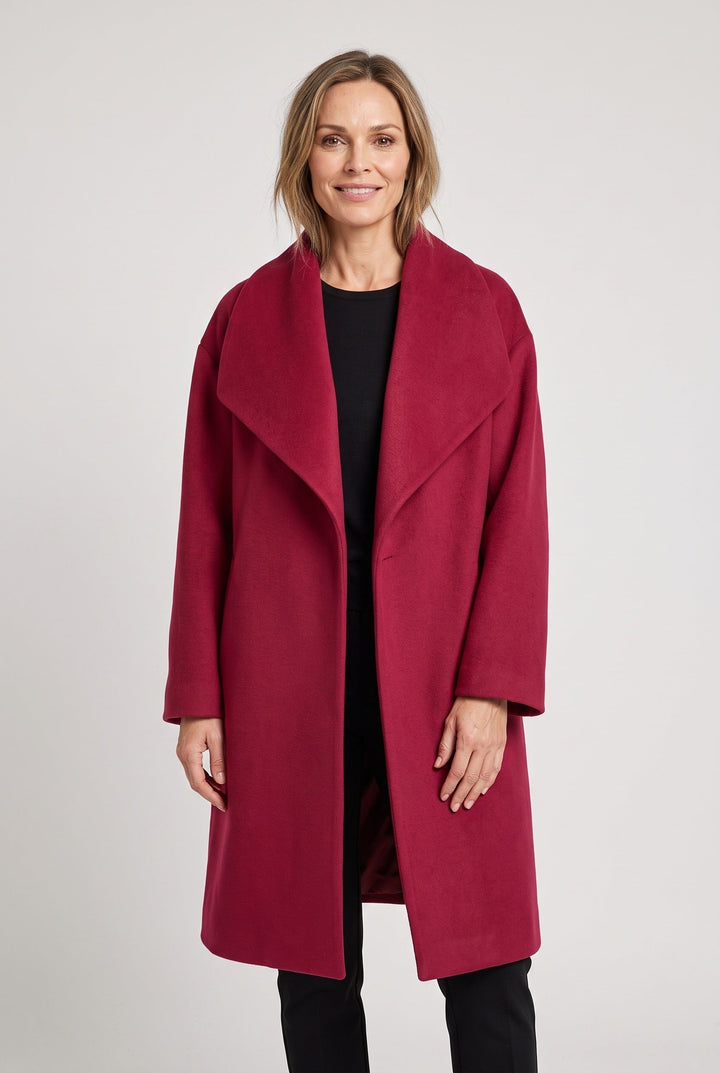 Aubrey oversized shawl collar coat