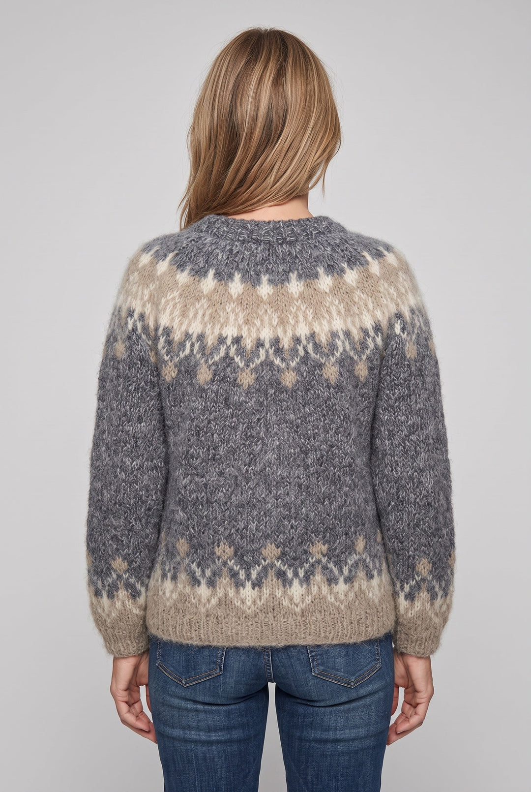 Anniston nordic snowflake knit sweater – image 2