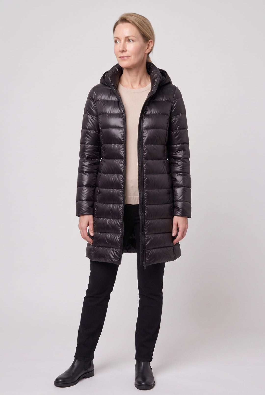 Reagan hooded longline puffer jacket – image 10