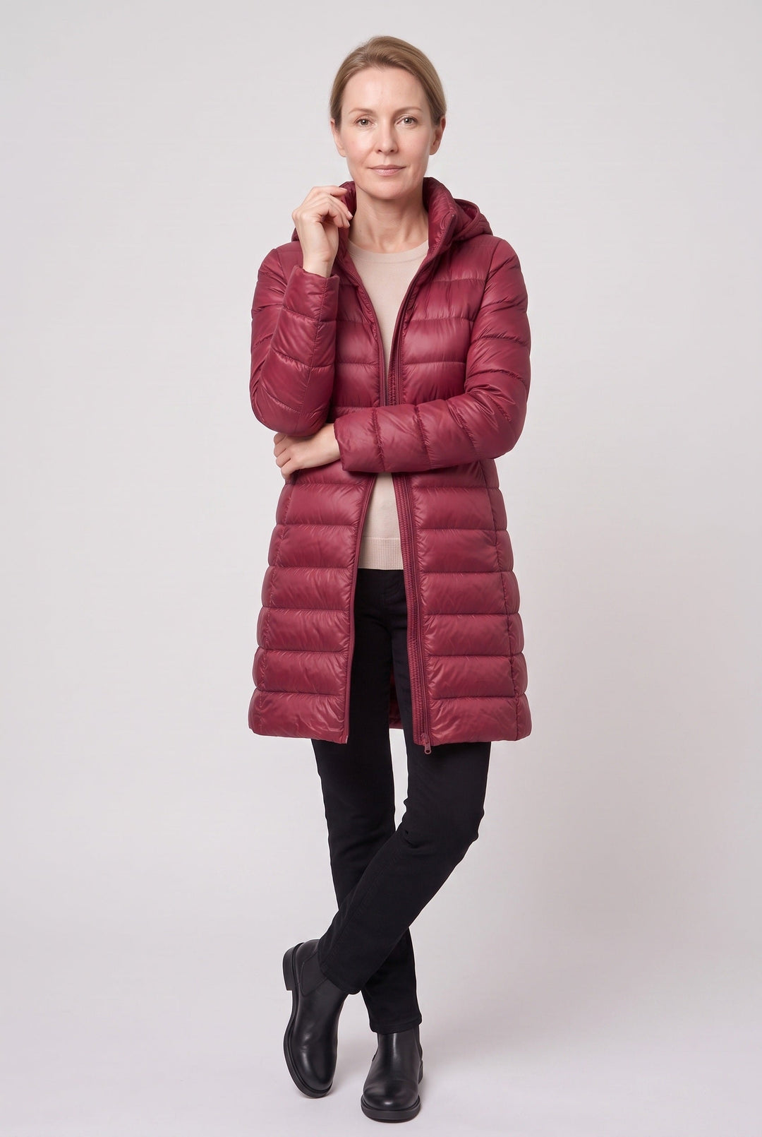 Reagan hooded longline puffer jacket – image 14