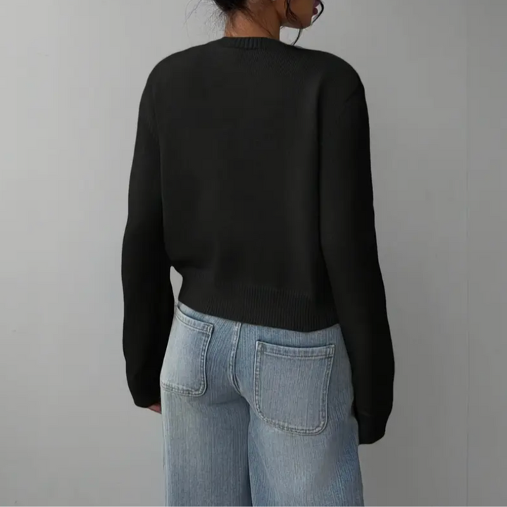 Hailey cropped crew neck cardigan – image 11