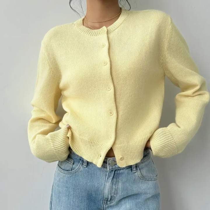 Hailey cropped crew neck cardigan – image 18