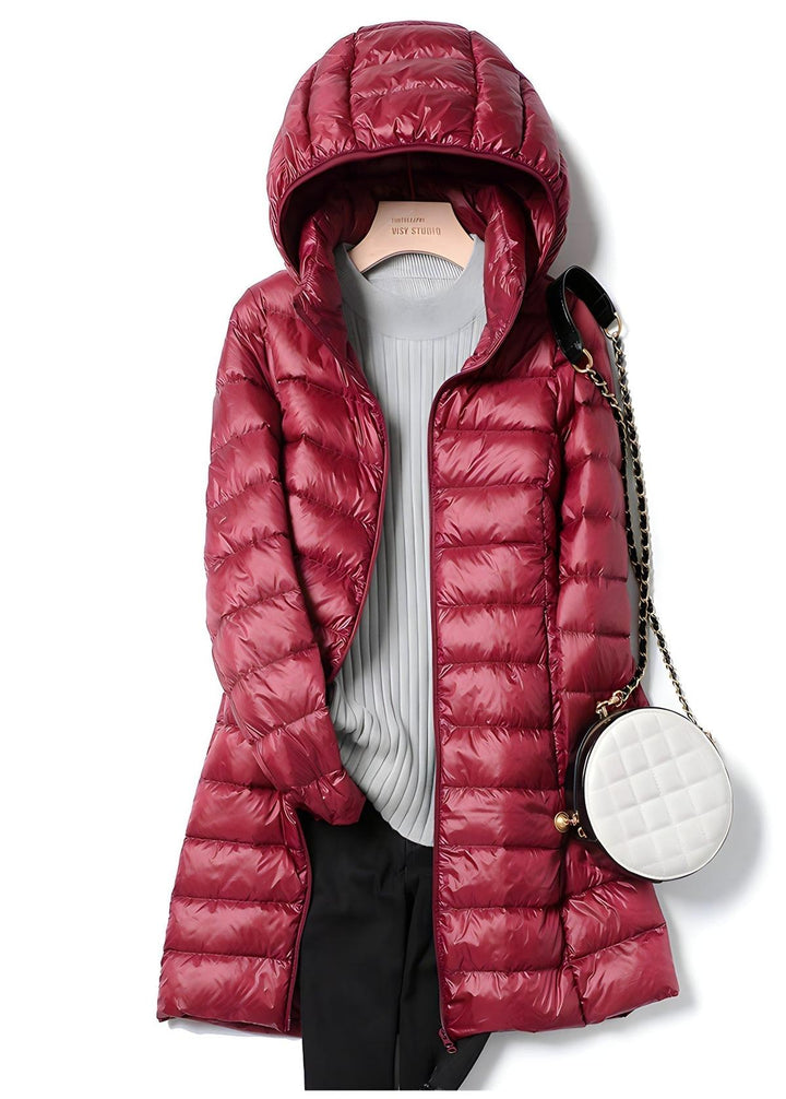 Teagan long puffer coat with removable hood – image 9