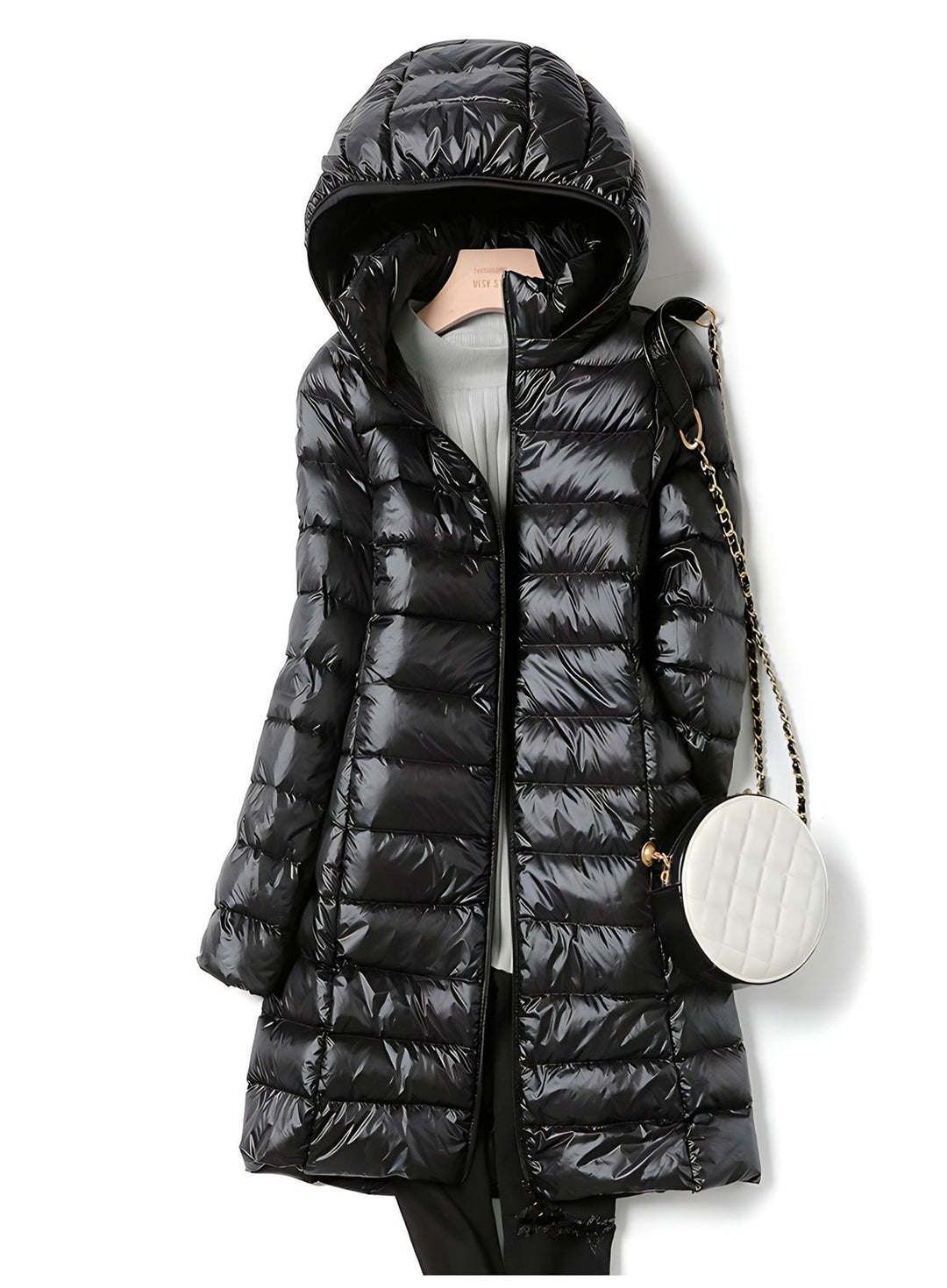 Teagan long puffer coat with removable hood – image 4