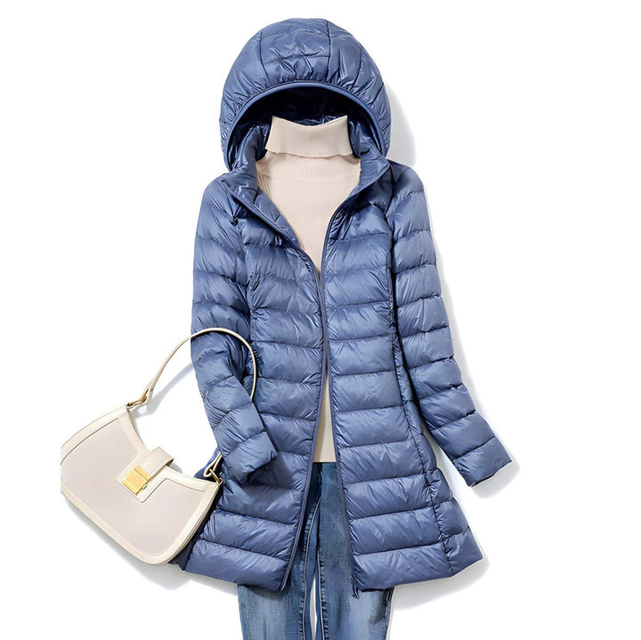 Teagan long puffer coat with removable hood – image 5