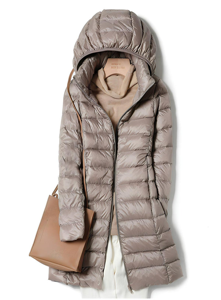 Teagan long puffer coat with removable hood – image 6