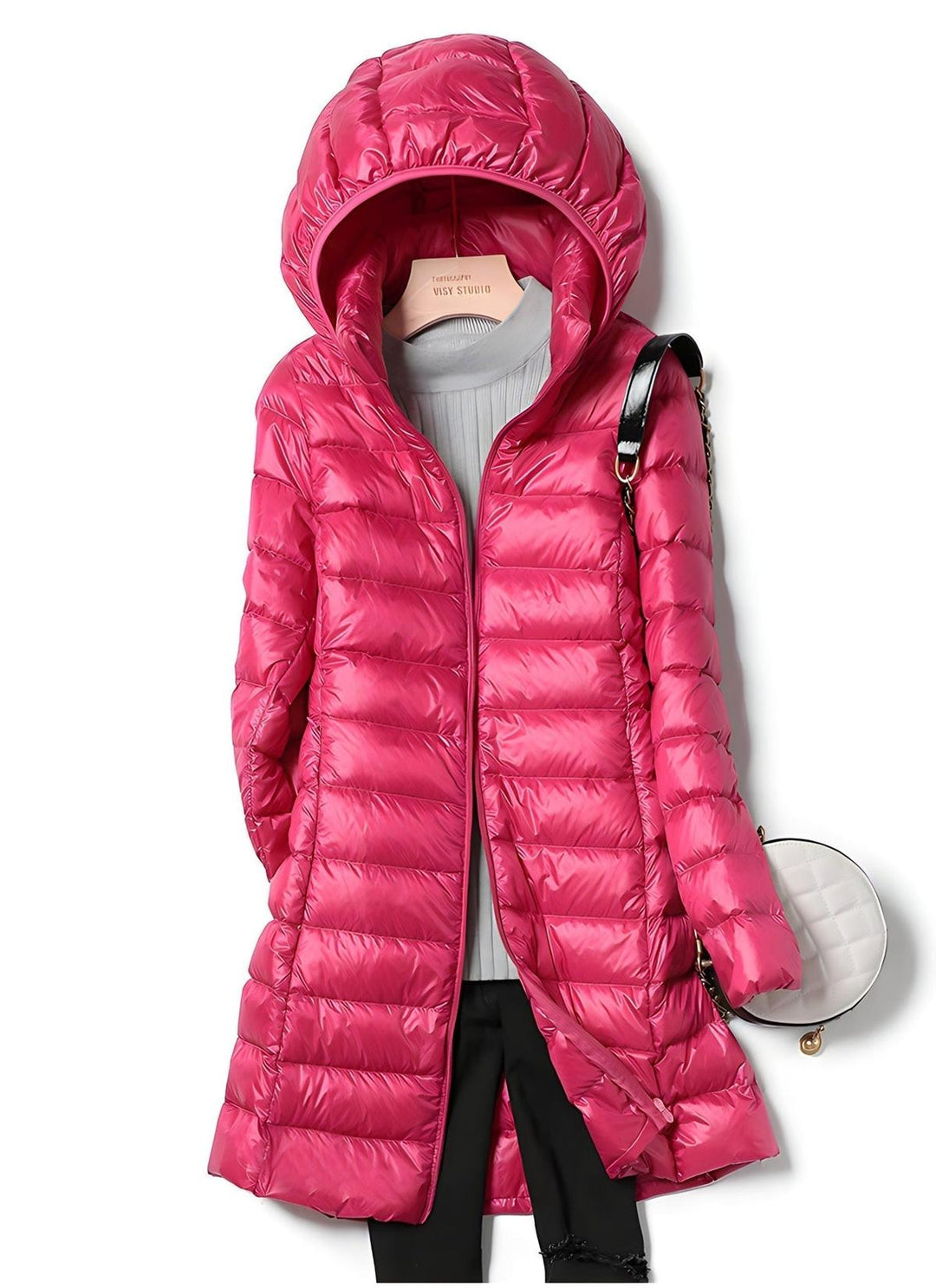 Teagan long puffer coat with removable hood – image 8