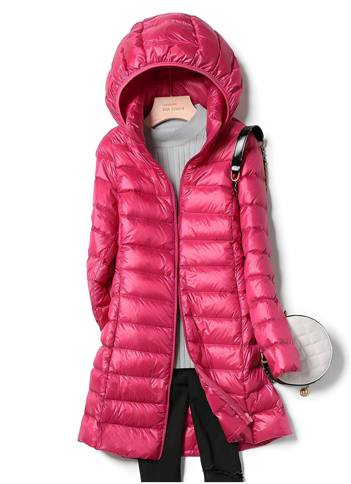 Teagan long puffer coat with removable hood – image 8
