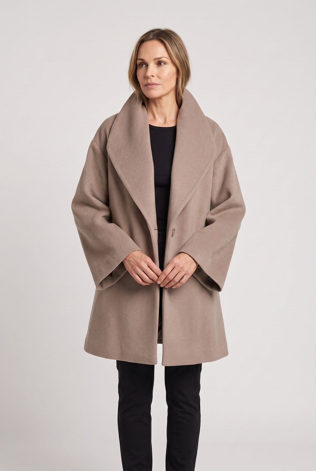 Aubrey oversized shawl collar coat – image 4
