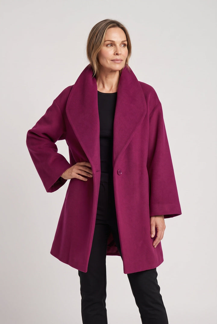 Aubrey oversized shawl collar coat – image 6