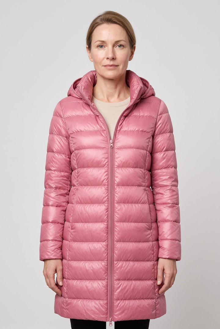 Reagan hooded longline puffer jacket