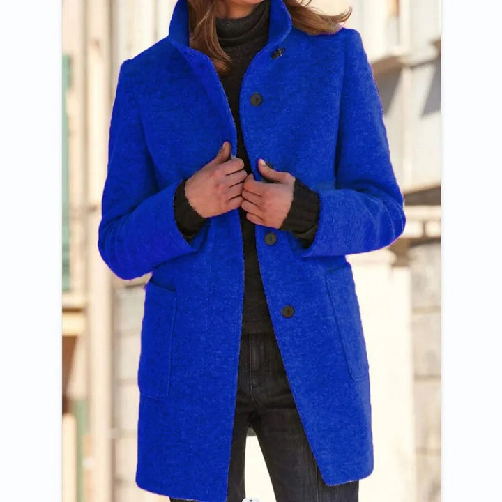 Blair stand collar wool coat – image 3