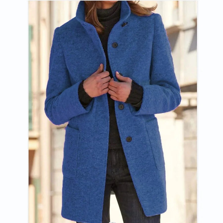 Blair stand collar wool coat – image 2