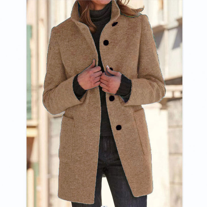 Blair stand collar wool coat – image 7
