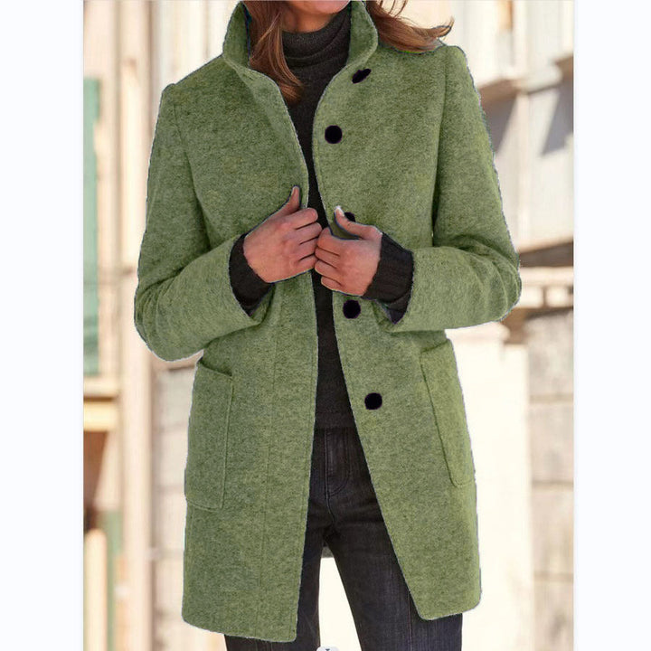 Blair stand collar wool coat – image 11
