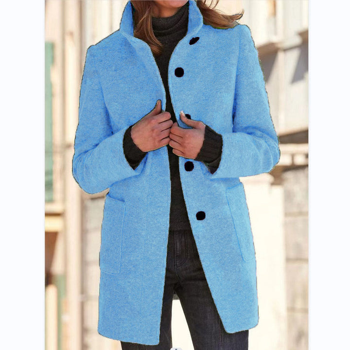 Blair stand collar wool coat – image 12