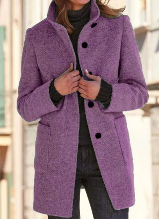 Blair stand collar wool coat – image 6