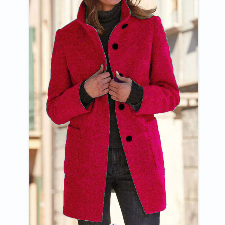 Blair stand collar wool coat – image 13