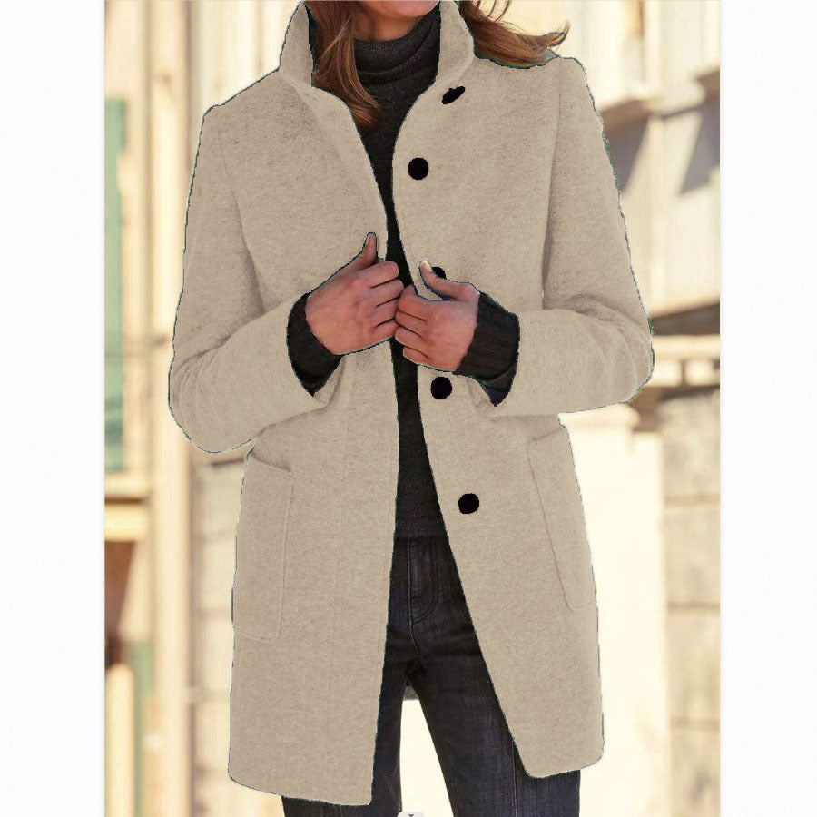 Blair stand collar wool coat – image 8