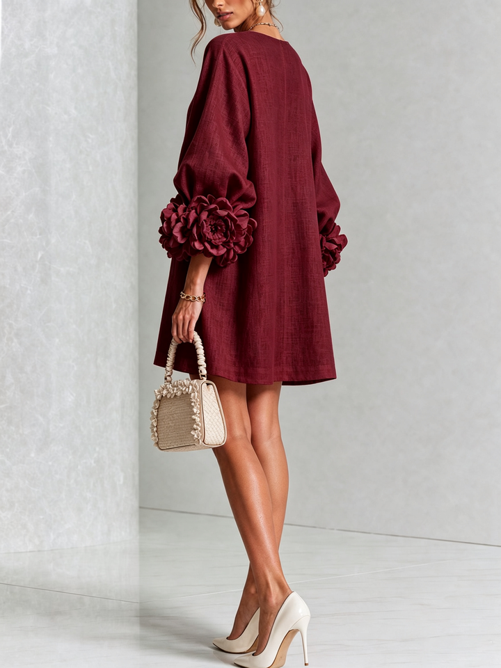 Bridget rose cuff A line dress – image 39