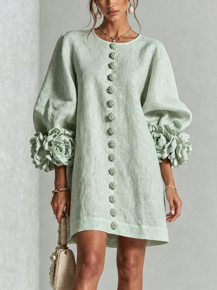 Bridget rose cuff A line dress – image 9
