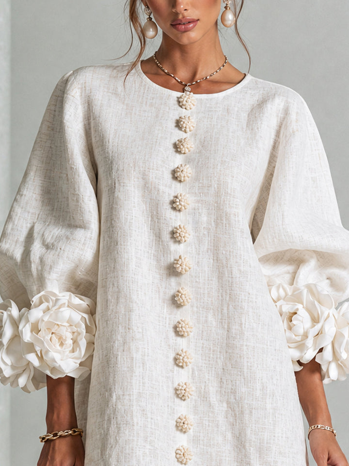 Bridget rose cuff A line dress – image 15