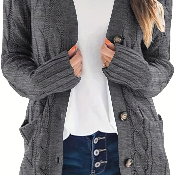 Piper relaxed V neck button cardigan – image 12