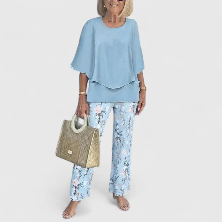 Ondine two piece printed pants set – image 9