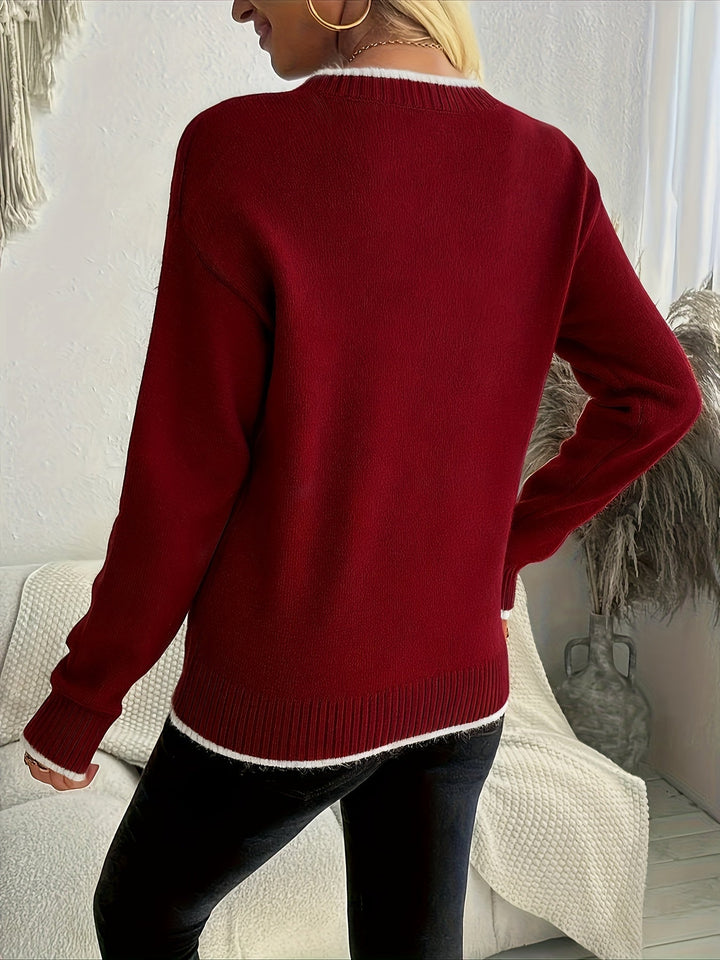 Clementine snowflake Christmas sweater – image 4