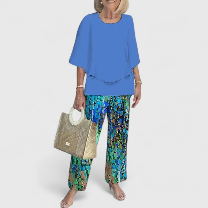 Ondine two piece printed pants set – image 10